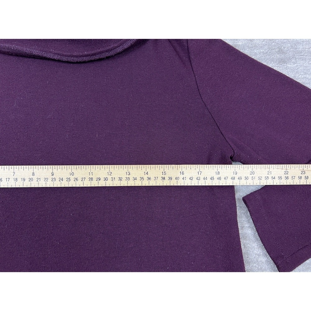 New York & Company Sweater Women‎ Large Purple Cowl Neck - Picture 5 of 11